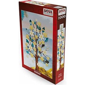 Nova 1000 Parça Altın Sarısı Ağaç Puzzle