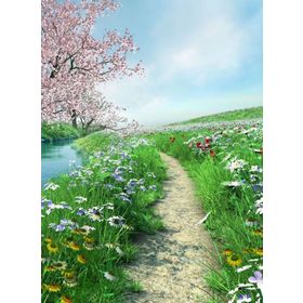 Nova 1000 Parça Çiçekli Patika Yol Huzura Yolculuk Puzzle