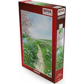 Nova 1000 Parça Çiçekli Patika Yol Huzura Yolculuk Puzzle