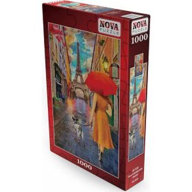 Nova 1000 Parça Paris Sokaklarında Gezinti Puzzle