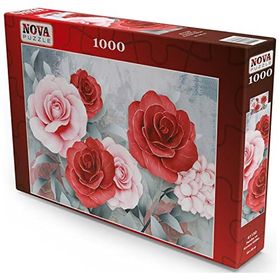 Nova 1000 Parça Pembe ve Kırmızı Güller Puzzle