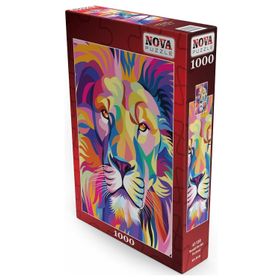 Nova 1000 Parça Renkli Aslan Portresi Puzzle