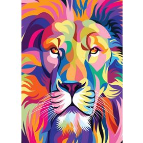 Nova 1000 Parça Renkli Aslan Portresi Puzzle