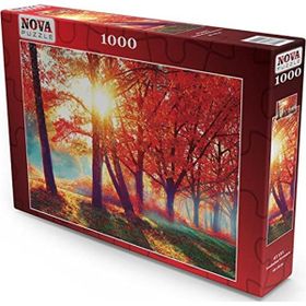 Nova 1000 Parça Sonbahar Kırmızısı Puzzle