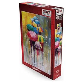 NOVA 1500 Parça Yağmur Renkli Şemsiyeler Mini Puzzle