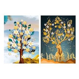 Nova 2x1000 Parça Geyik ve Ağaç Puzzle