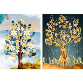 Nova 2x1000 Parça Geyik ve Ağaç Puzzle