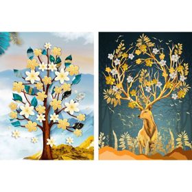 Nova 2x1000 Parça Geyik ve Ağaç Puzzle