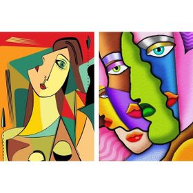 Nova 2x1000 Parça Kübist Portre ve Soyut Yüzler Puzzle