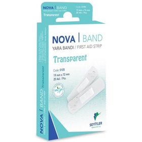 Nova Band Transparent 20 Adet Yara Bandı