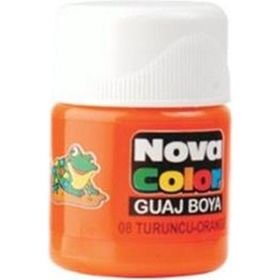 Nova Color 12 Adet NC-110 Turuncu Şişe Guaj Boya