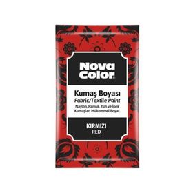 Nova Color 12 gr Kırmızı Toz Kumaş Boyası