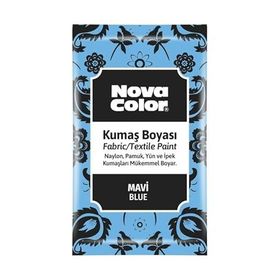 Nova Color 12 gr Mavi Toz Kumaş Boyası