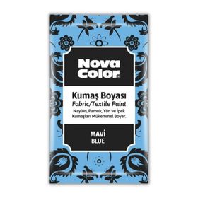Nova Color 12 gr Mavi Toz Kumaş Boyası