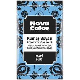 Nova Color 12 gr Mavi Toz Kumaş Boyası
