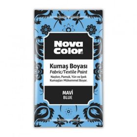 Nova Color 12 gr Mavi Toz Kumaş Boyası