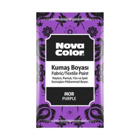 Nova Color 12 gr Mor Toz Kumaş Boyası