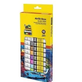 Nova Color 12 ml 12 Renk Tüp Akrilik Boya