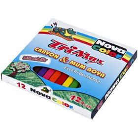Nova Color 12 Renk Trimax Silinebilir Mum Boya