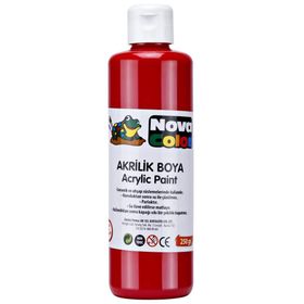 Nova Color 250 cc Kırmızı Şişe Akrilik Boya
