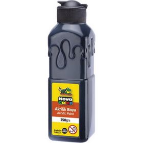 Nova Color 250 cc Siyah Şişe Akrilik Boya