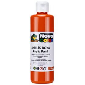 Nova Color 250 cc Turuncu Şişe Akrilik Boya