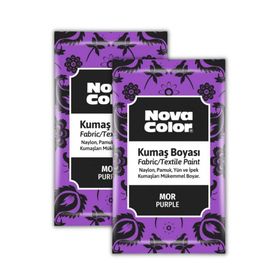 Nova Color 2x12 gr Mor Toz Kumaş Boyası