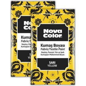 Nova Color 2x12 gr Sarı Toz Kumaş Boyası