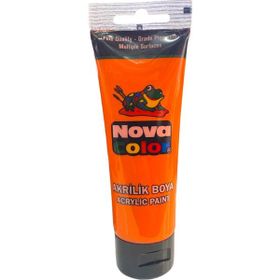 Nova Color Akrilik Turuncu Tüp Boya 75 gr.