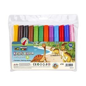 Nova Color Jumbo 12 Renk Keçeli Kalem