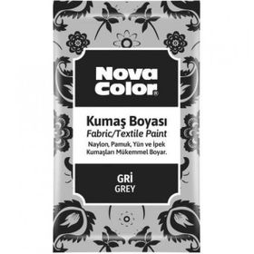 Nova Color Kumaş Boyası Toz Gri 12 gr.