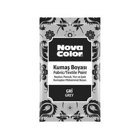 Nova Color Kumaş Boyası Toz Gri 12 gr.
