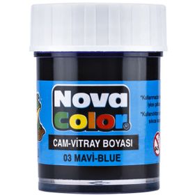 Nova Color NC-151 Mavi Şişe Su Bazlı Cam Boyası