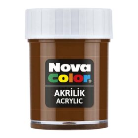 Nova Color NC-175 Kahverengi Akrilik Boya Şişe