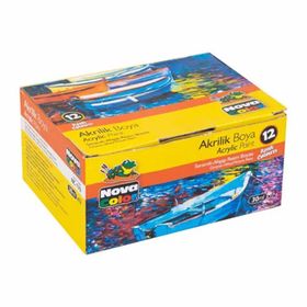 Nova Color NC-179 12 Renk Şişe Akrilik Boya