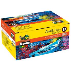 Nova Color Nc-179 12 Renkli Akrilik Boya