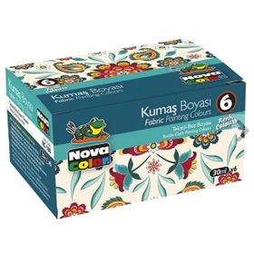 Nova Color Nc-188 6'lı Kumaş Boyası