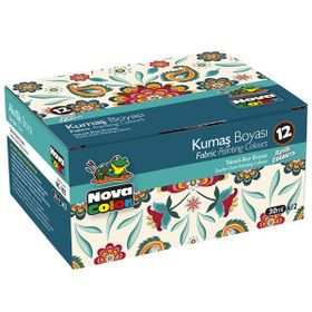 Nova Color NC-192 30 ml x12 Renk Paket Kumaş Boyası