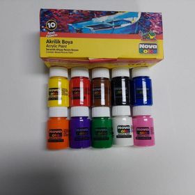 Nova Color NC-2002 10'lu 30 ml Şişe Akrilik Boya