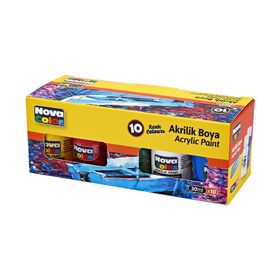 Nova Color NC-2002 10'lu 30 ml Şişe Akrilik Boya