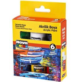 Nova Color NC-2006 6'lı 17 ml Şişe Akrilik Boya