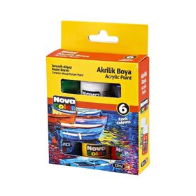 Nova Color NC-2006 6'lı 17 ml Şişe Akrilik Boya