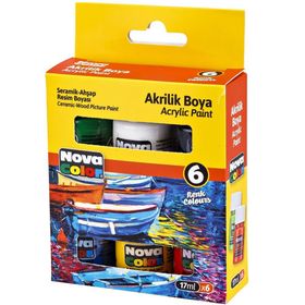 Nova Color NC-2006 6'lı 17 ml Şişe Akrilik Boya