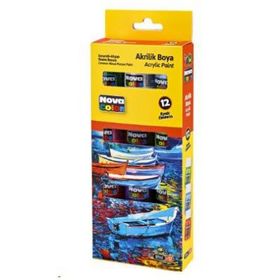 Nova Color NC-2008 12'li 17 ml Şişe Akrilik Boya