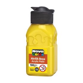 Nova Color NC-2010 Sarı 100 gr Şişe Akrilik Boya