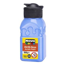 Nova Color NC-2020 Açık Mavi 100 gr Şişe Akrilik Boya