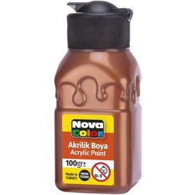 Nova Color NC-2037 Bakır 100 gr Şişe Akrilik Boya