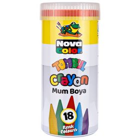 Nova Color NC-2116 18 Renk Tüp Tombul Mum Boya