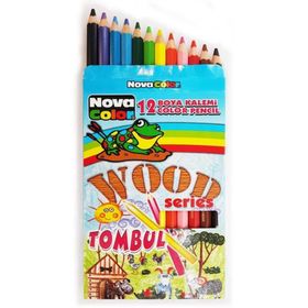 Nova Color NC-406 12 Renk Uzun Tombul Kuruboya