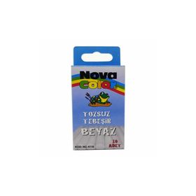 Nova Color NC-4110 10 Adet Beyaz Tozsuz Tebeşir
